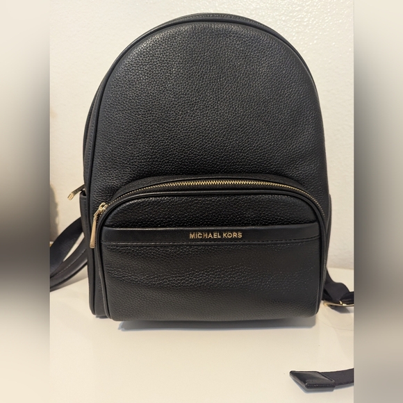 Michael Kors Black Backpack Minimalist Design Everyday Use - Picture 1 of 10